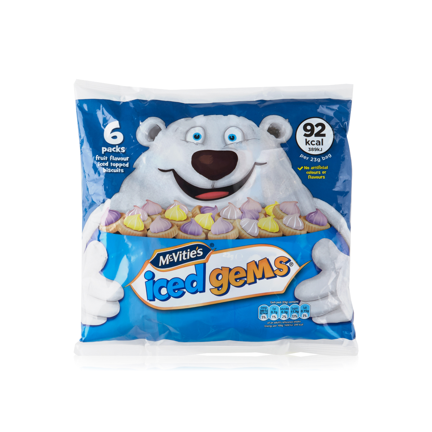 Mcvitie's Iced Gems 6 x 23g