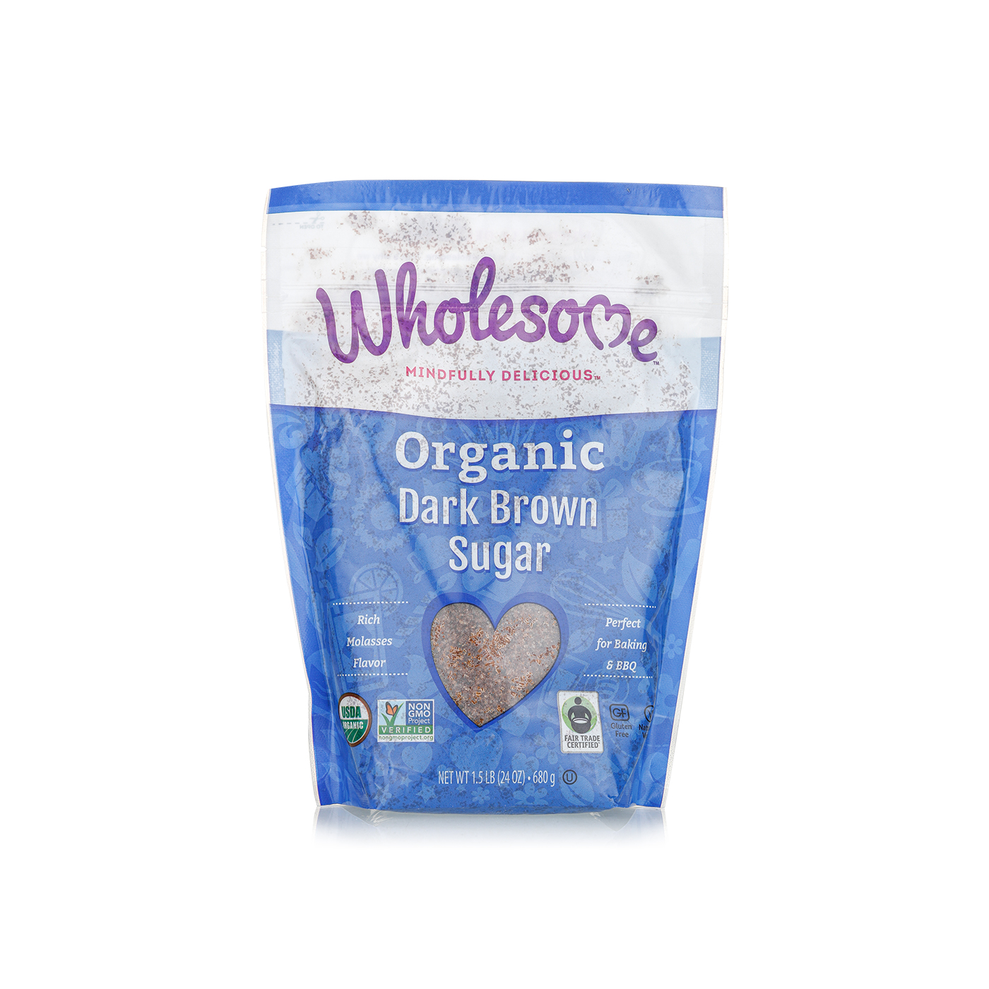 Wholesome Sweeteners Organic Dark Brown Sugar 681g