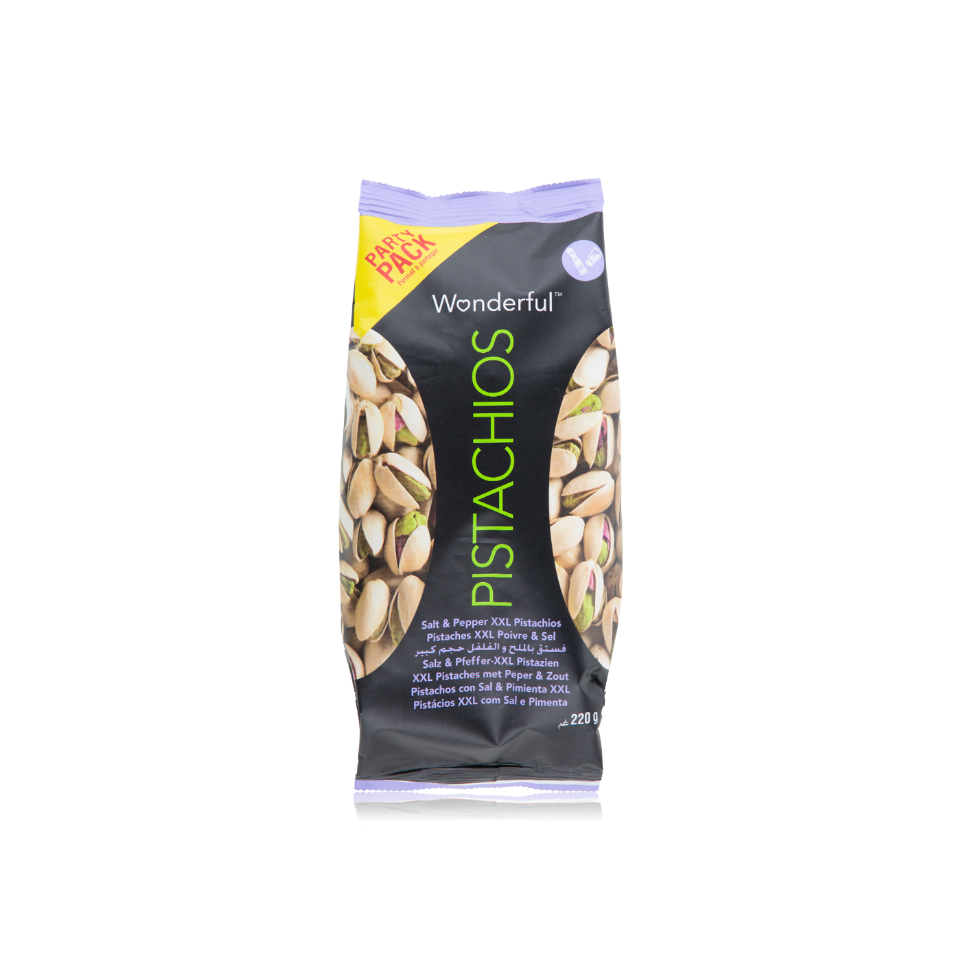 Wonderful Salt and Pepper Pistachios 220g