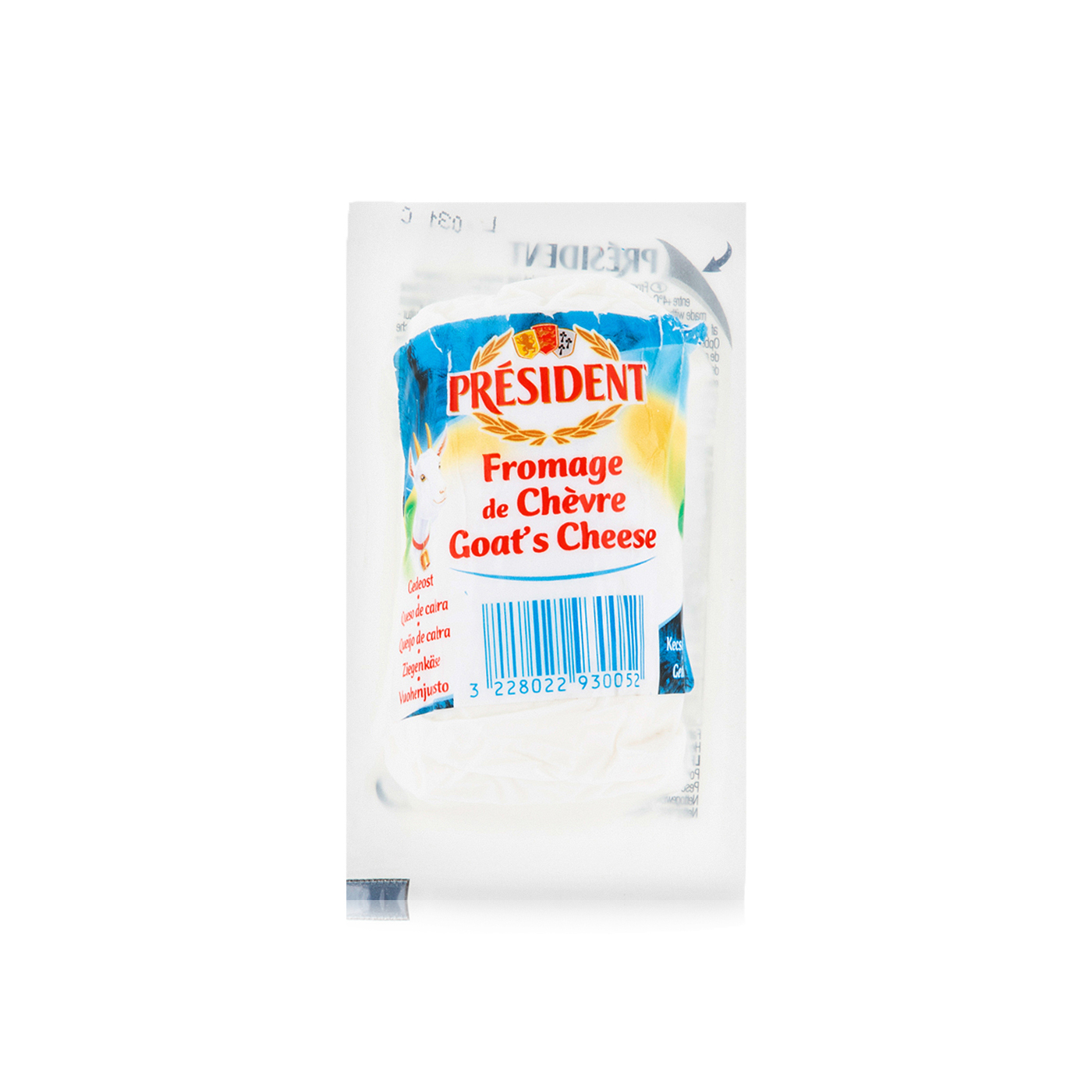 Président Plain Goat Cheese Log 113g