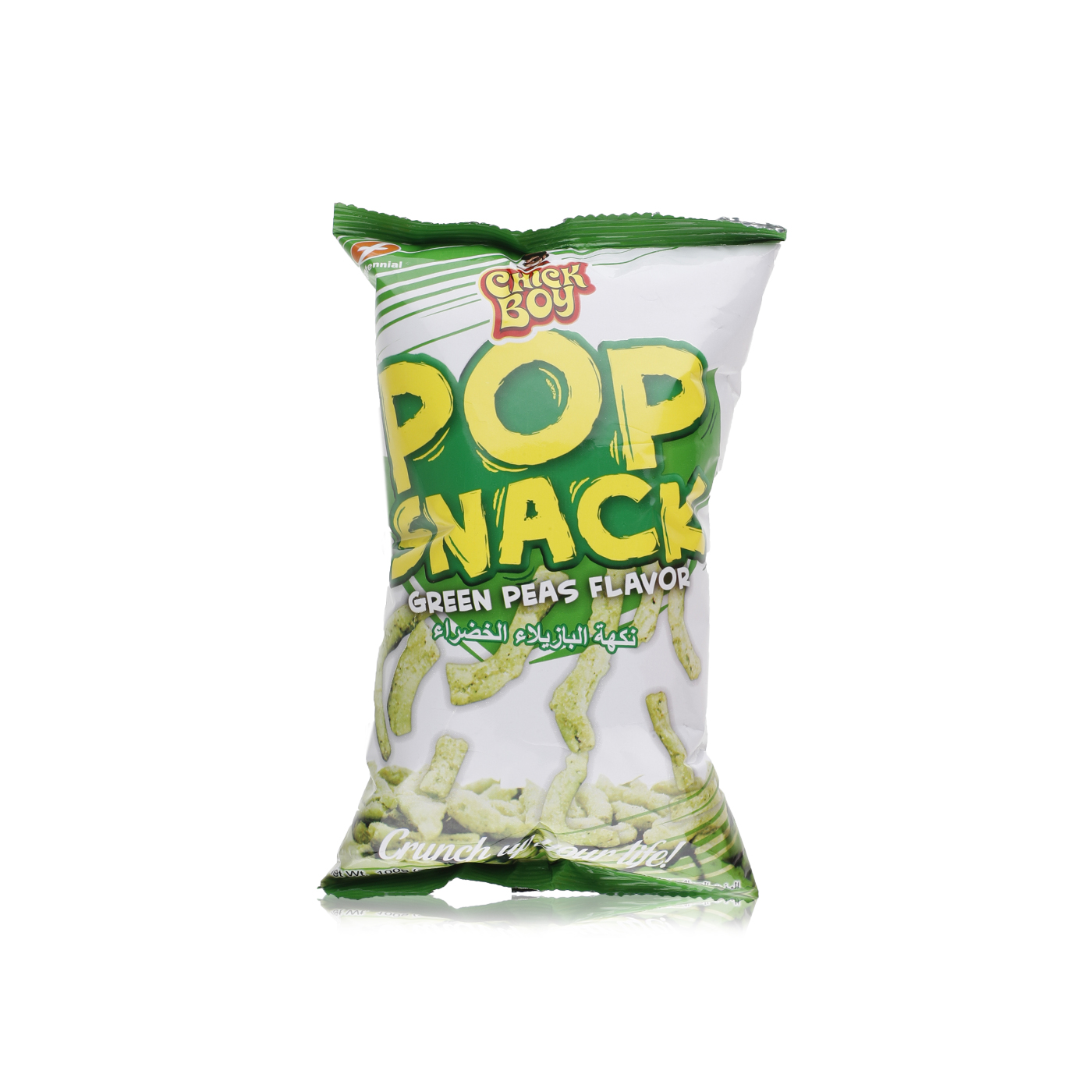 Chick Boy green pea flavoured pop snack 100g - Spinneys UAE