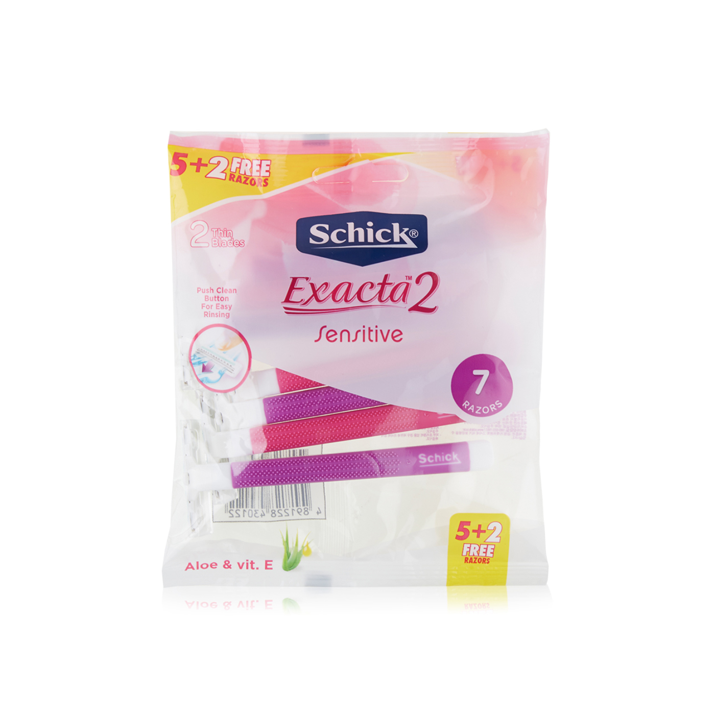 Schick Exacta2 for Women Disposable Razors 5+2 Pack