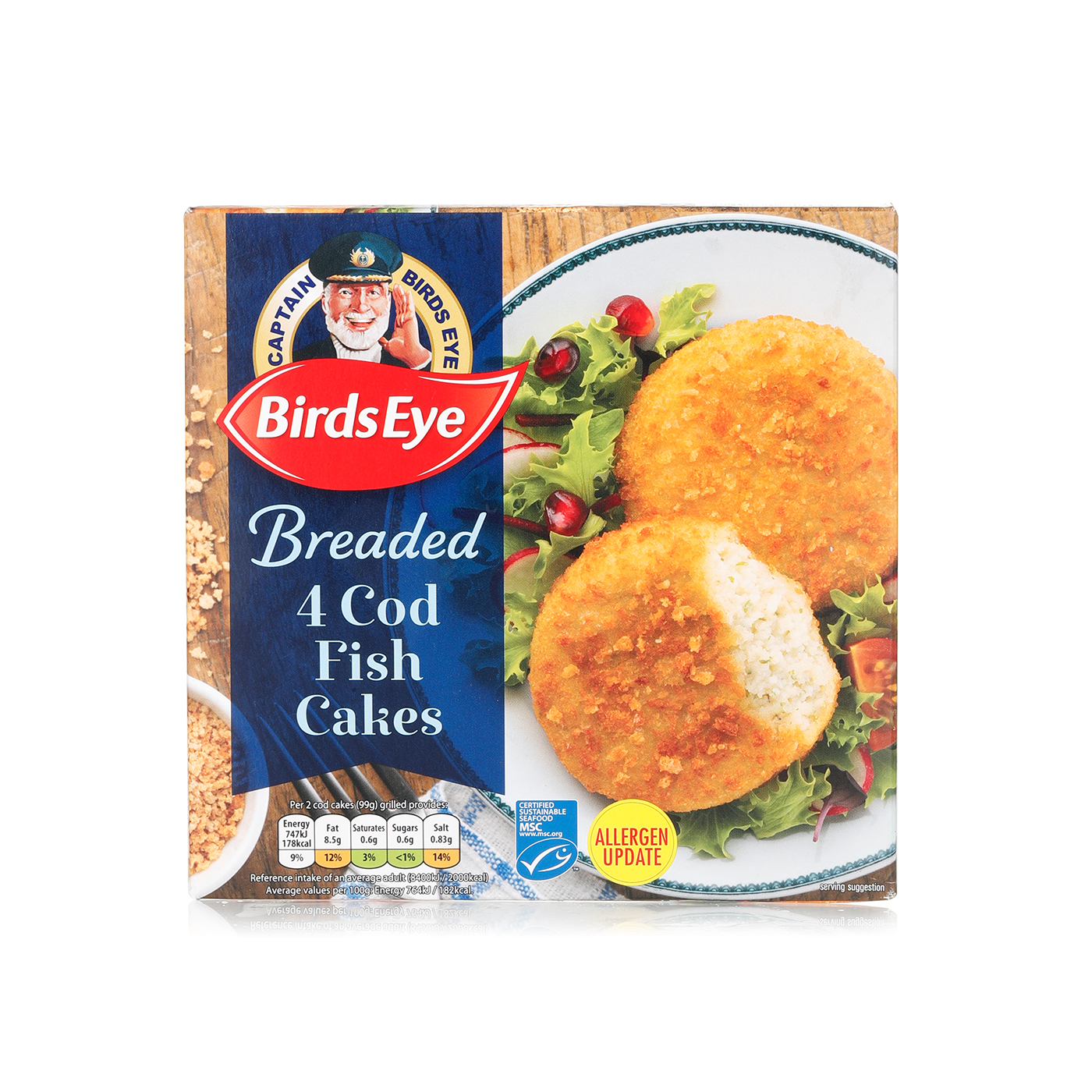 Birds Eye Frozen Cod Fish Cakes X 4