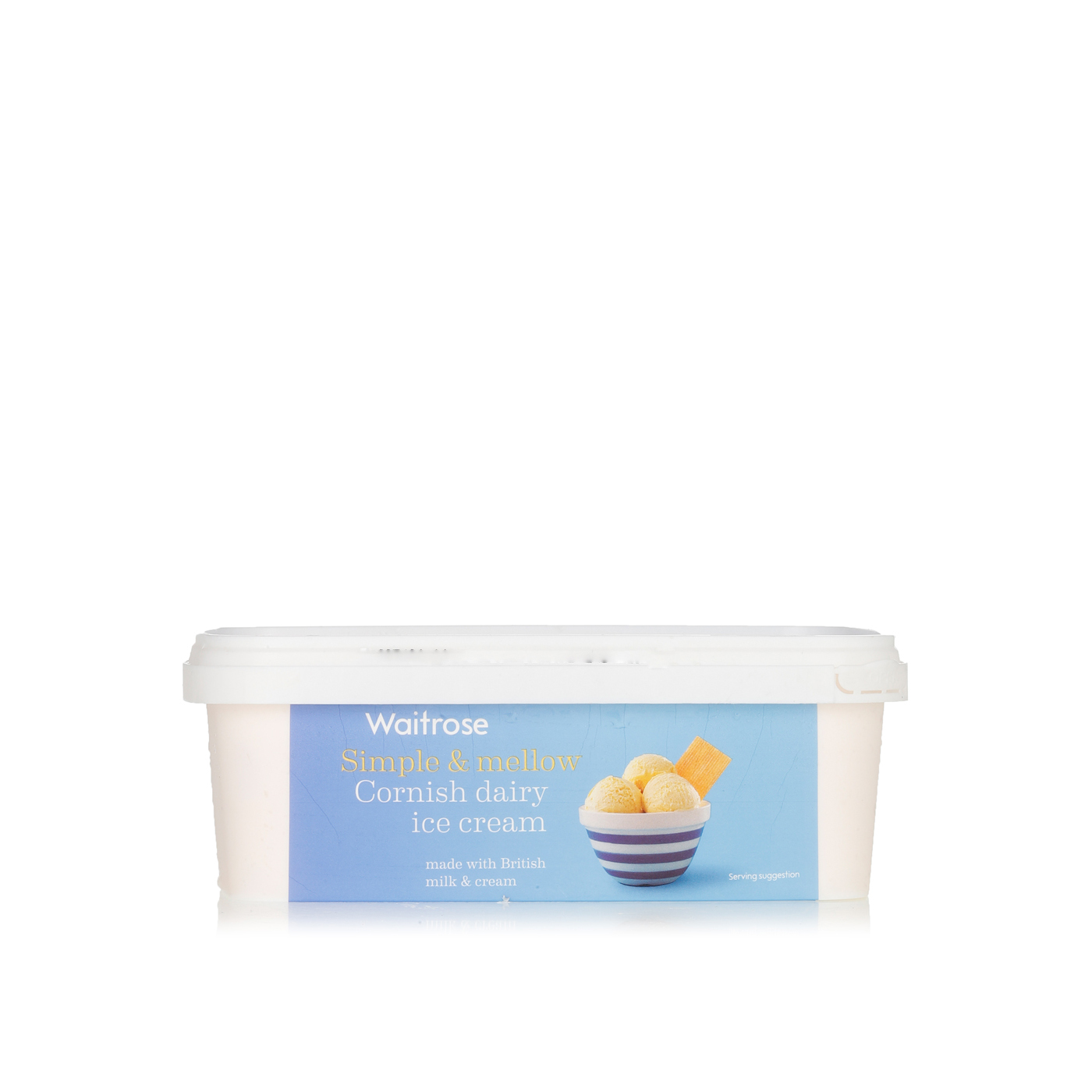 Waitrose Cornish dairy ice cream vanilla 1ltr - Spinneys UAE