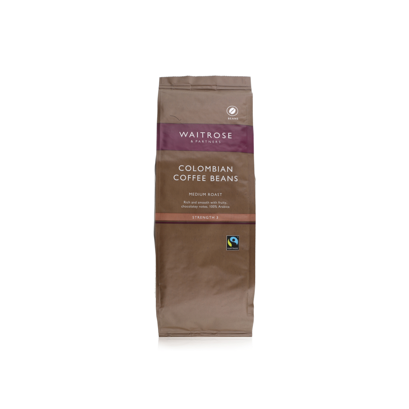 Waitrose Medium Roast Colombian Coffee Beans 454g