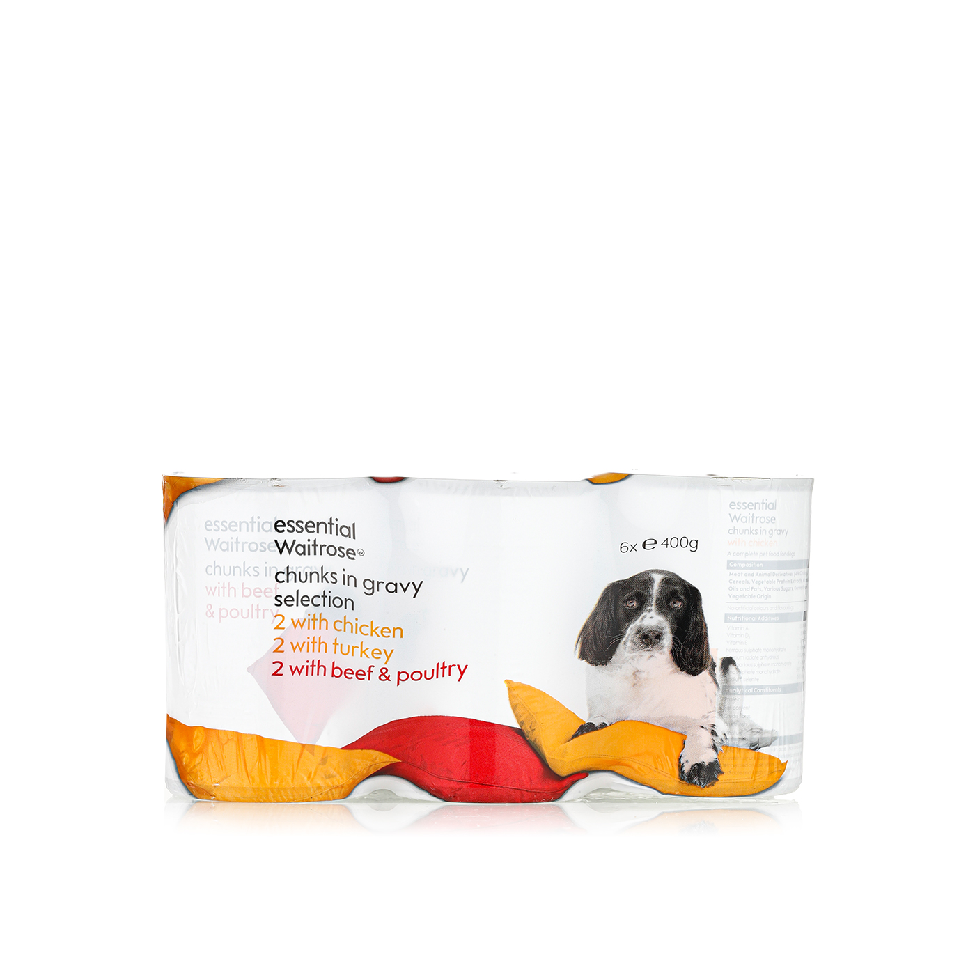 Waitrose Essential Chunks in Gravy Dog Food Selection 400g x 6