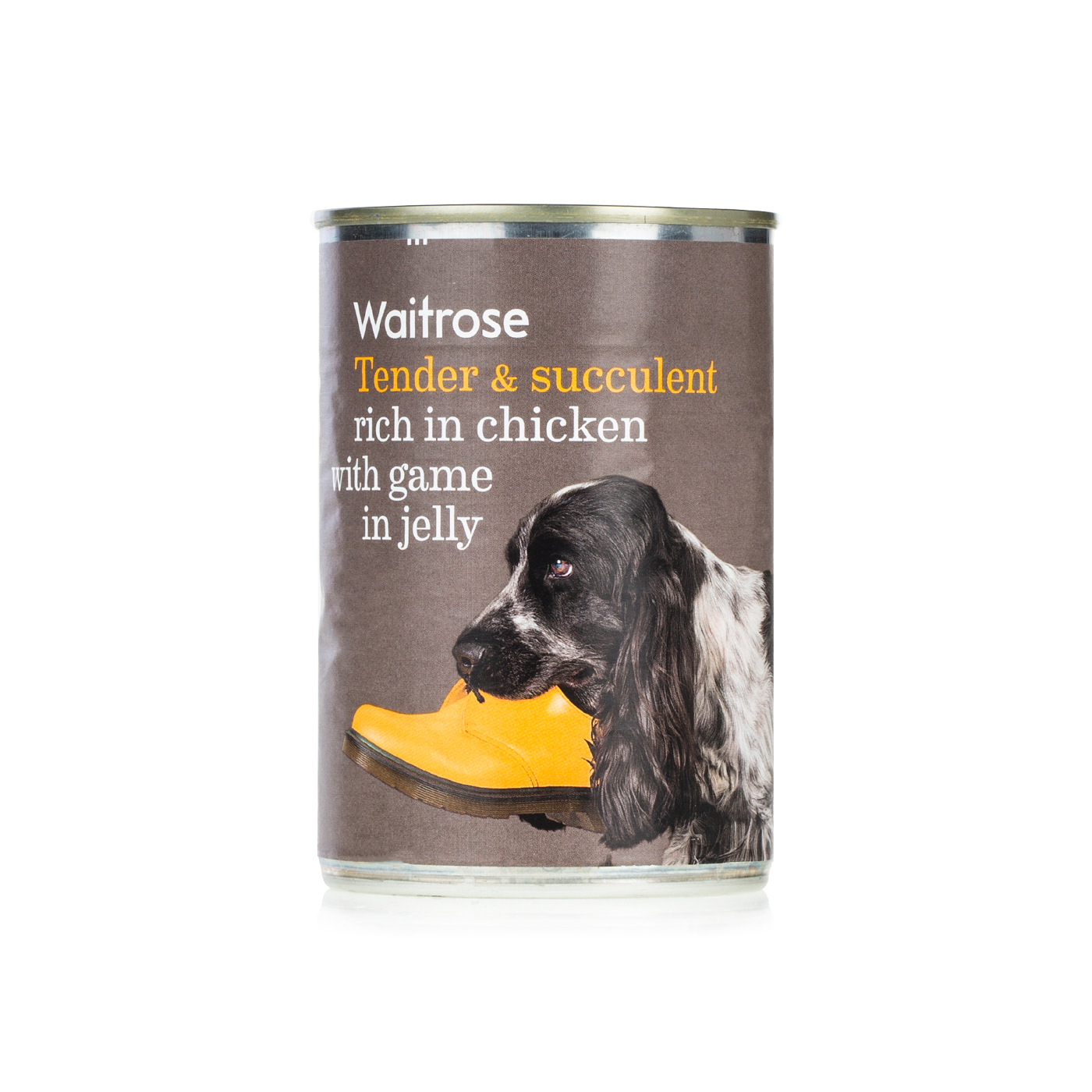 Waitrose rich in chicken with game dog food 400g Spinneys UAE