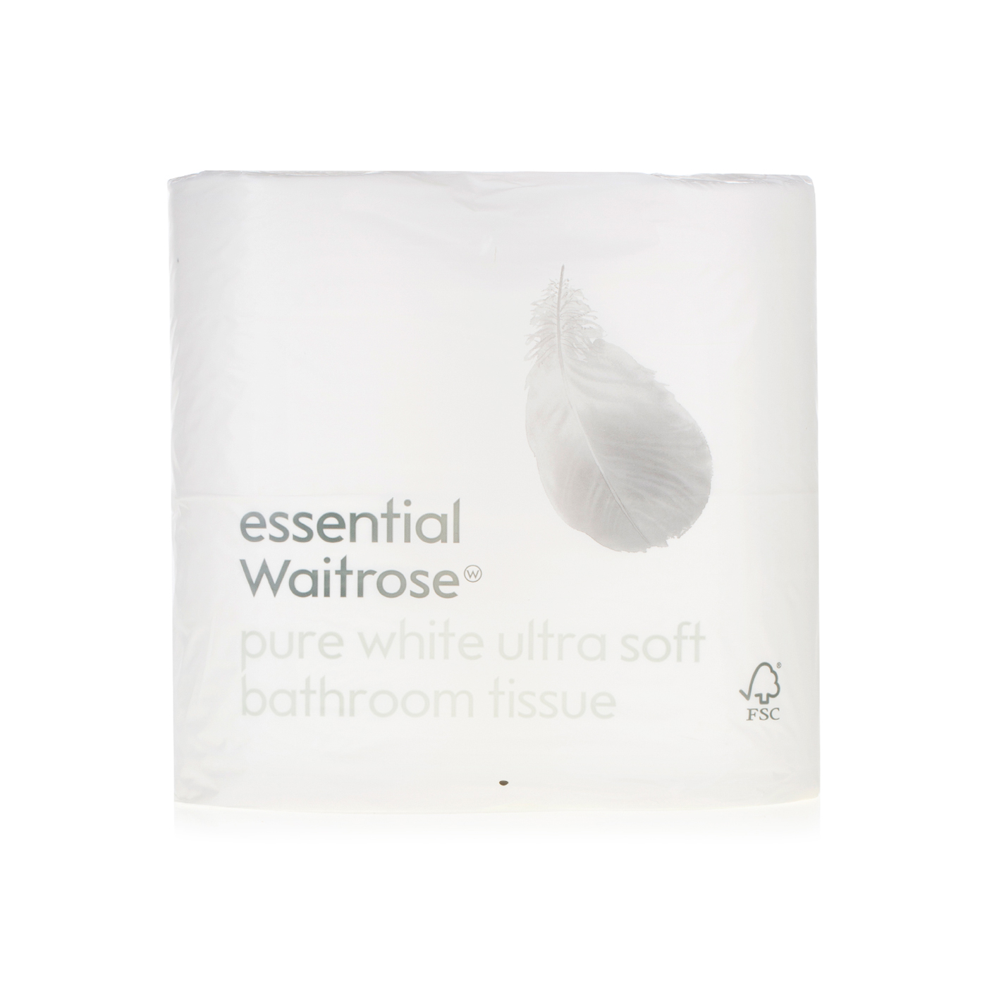 Waitrose Essential Bathroom Tissue White 2ply x 4