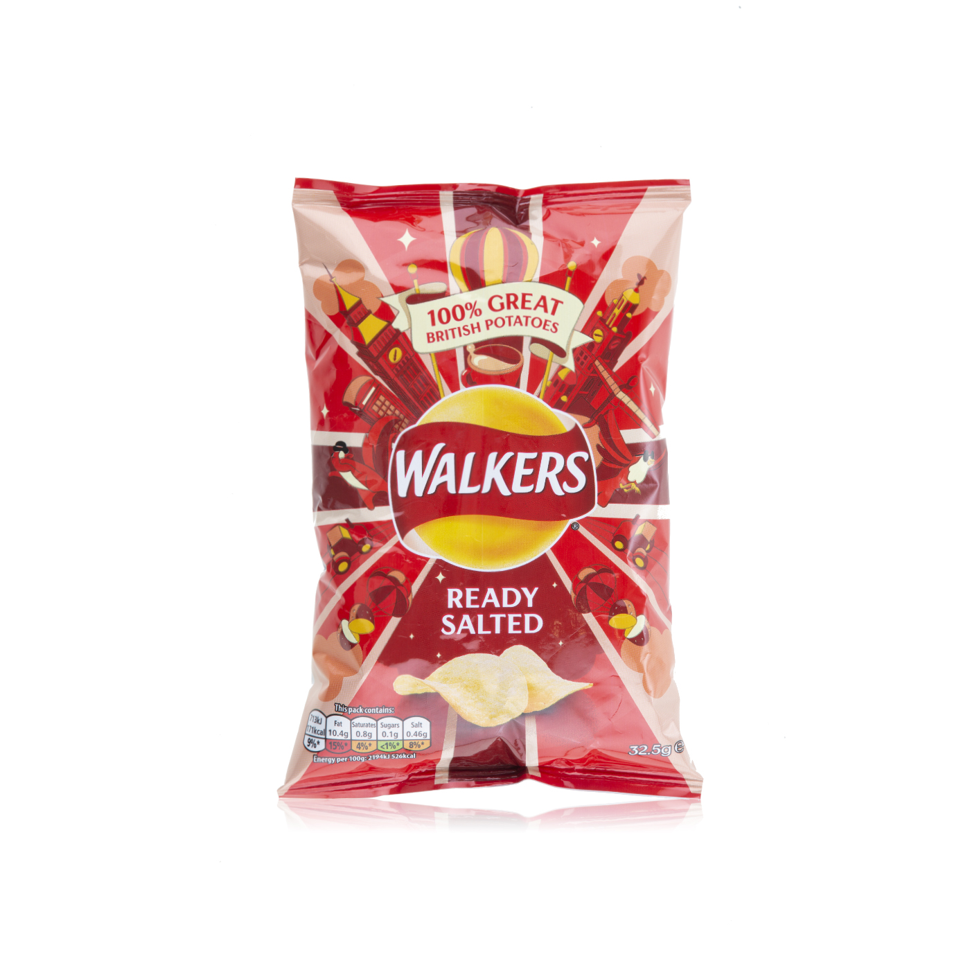 Walkers Ready Salted Crisps 32.5g