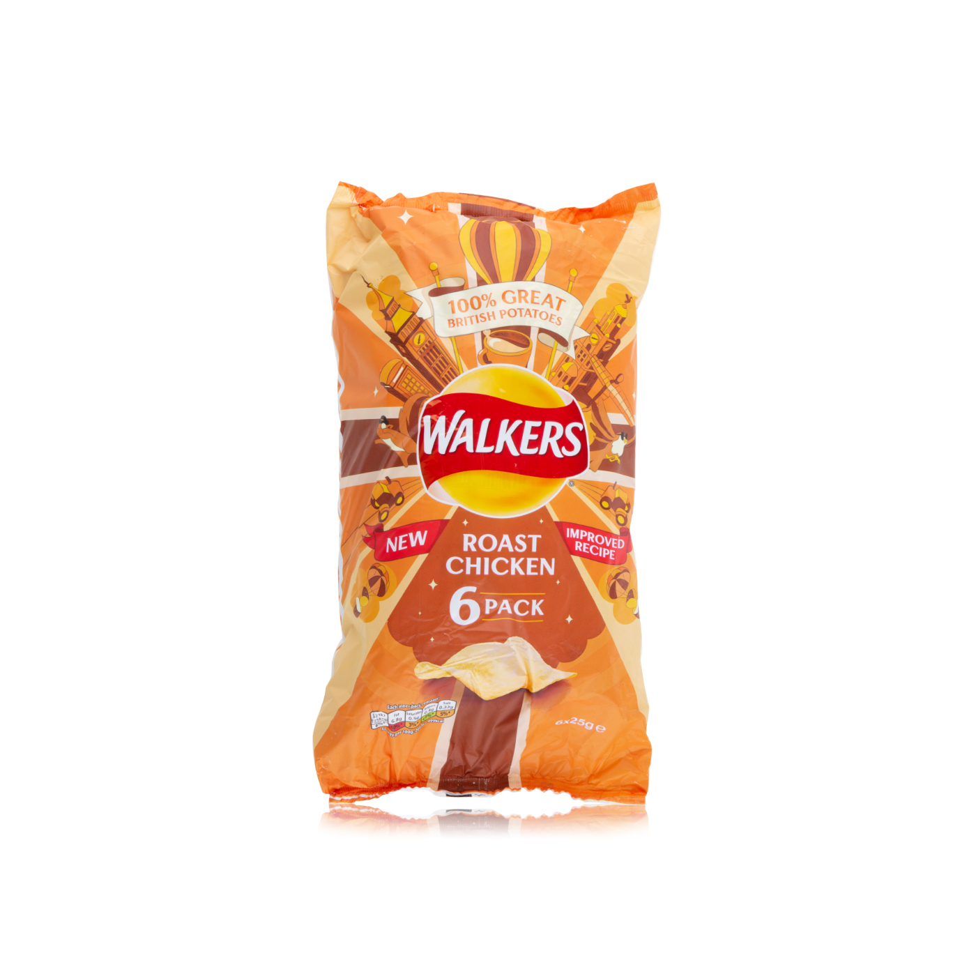 Walkers Roast Chicken 6 x 25g