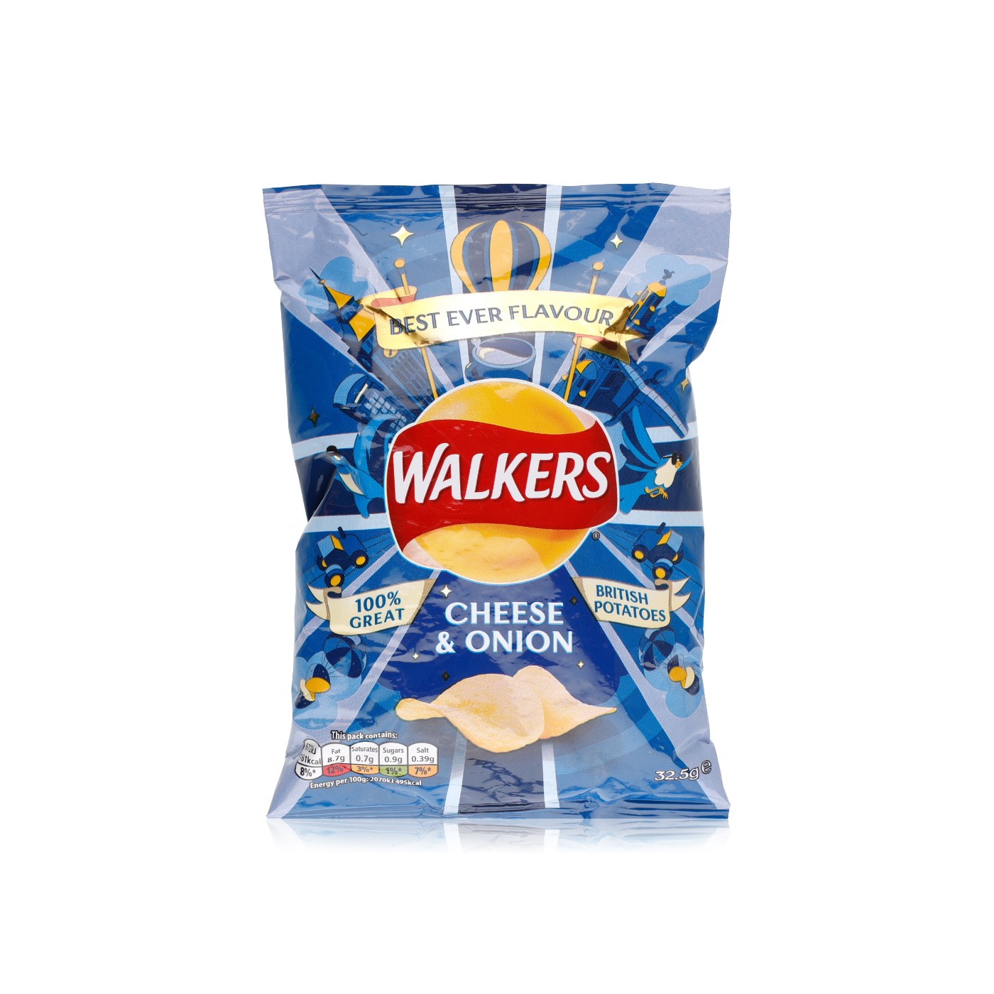 Walkers cheese & onion crisps 32.5g - Spinneys UAE