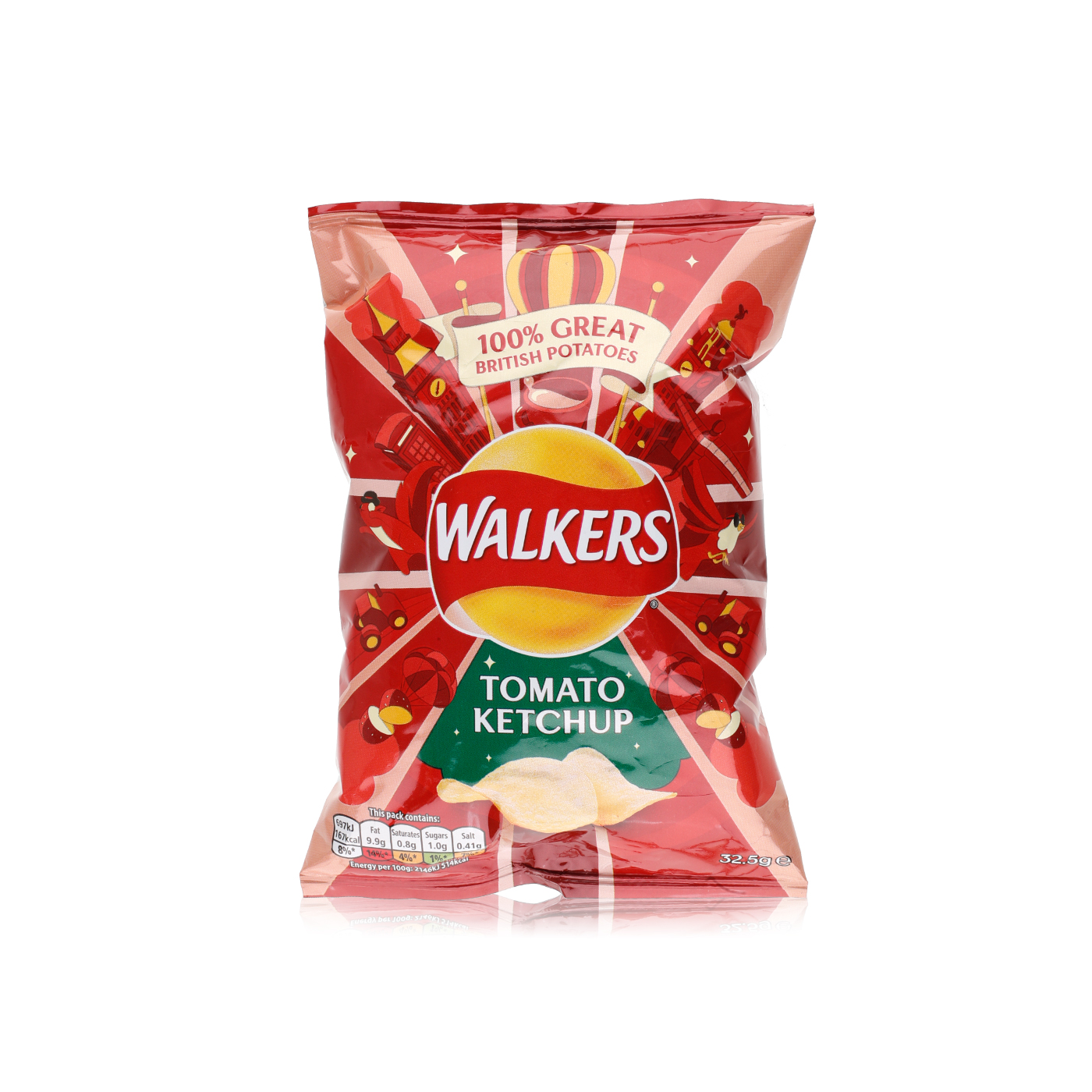 Walkers tomato ketchup crisps 32.5g Spinneys UAE