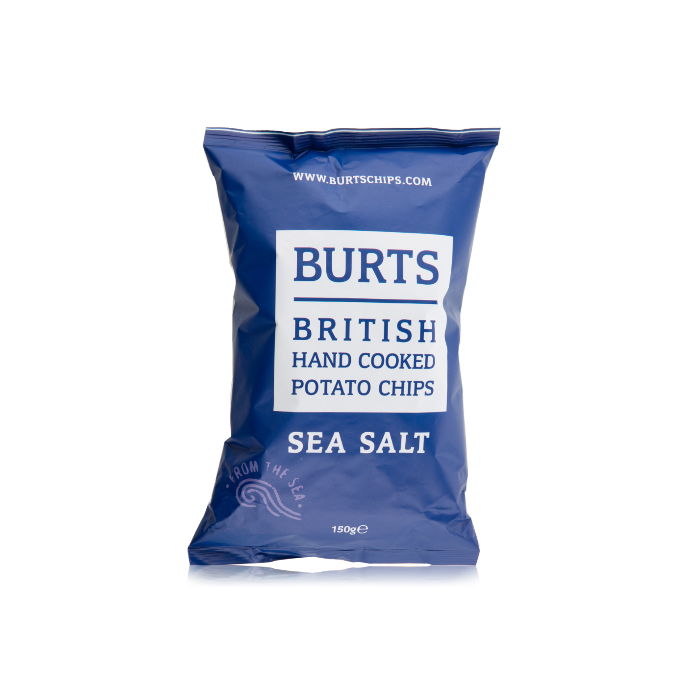 Burts Hand Cooked Potato Chips Sea Salt 150g