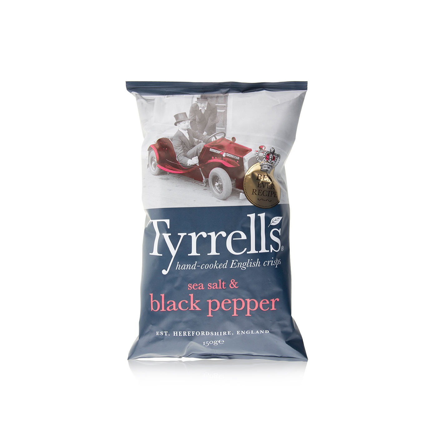Tyrrell's Sea Salt & Black Pepper Crisps 150g