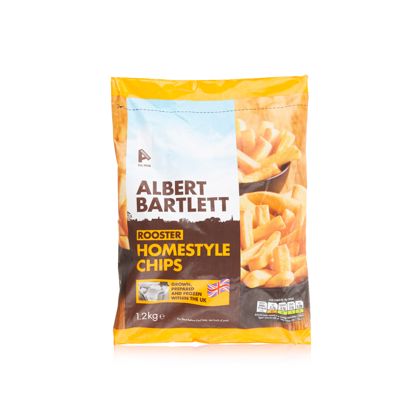 Albert Bartlett Frozen Rooster Homestyle Chips 1.2Kg