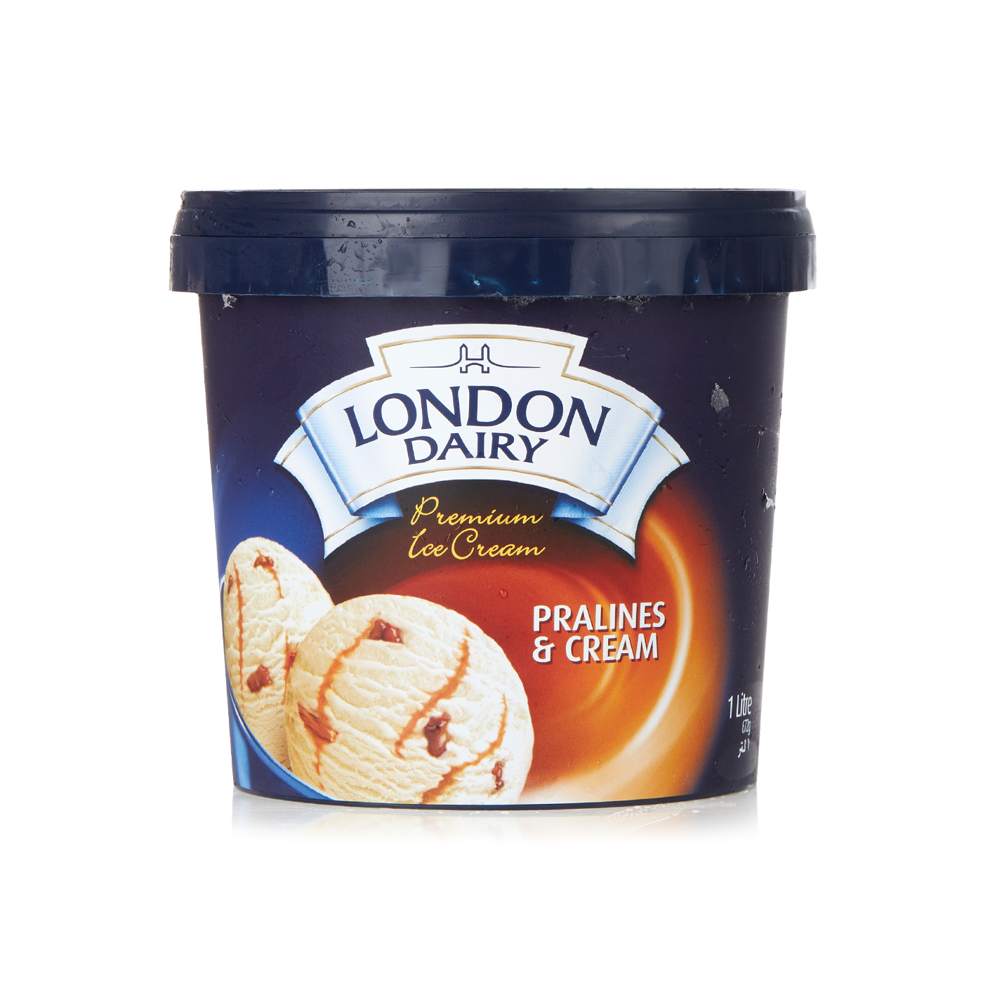 London Dairy Pralines & Cream Premium Ice-Cream 1 Litre