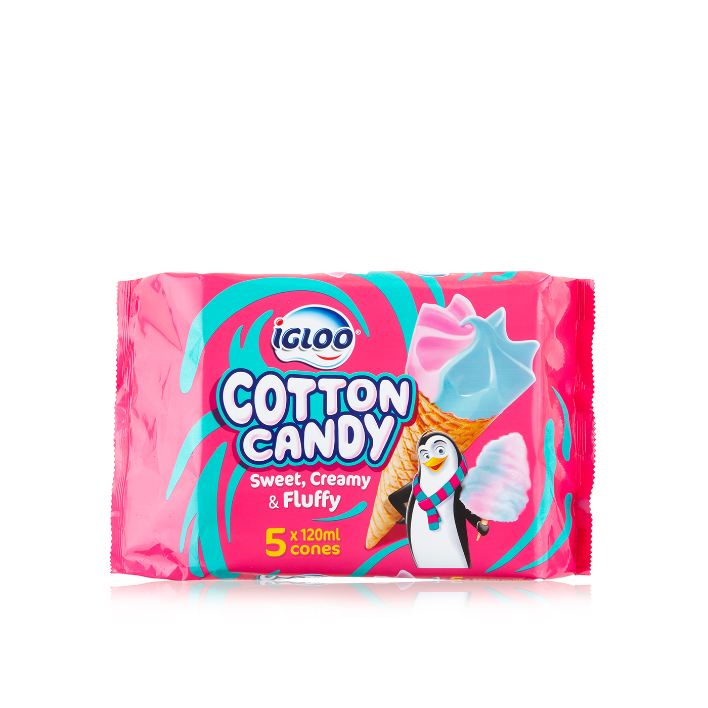 Igloo Cotton Candy Cones 5 X 120Ml