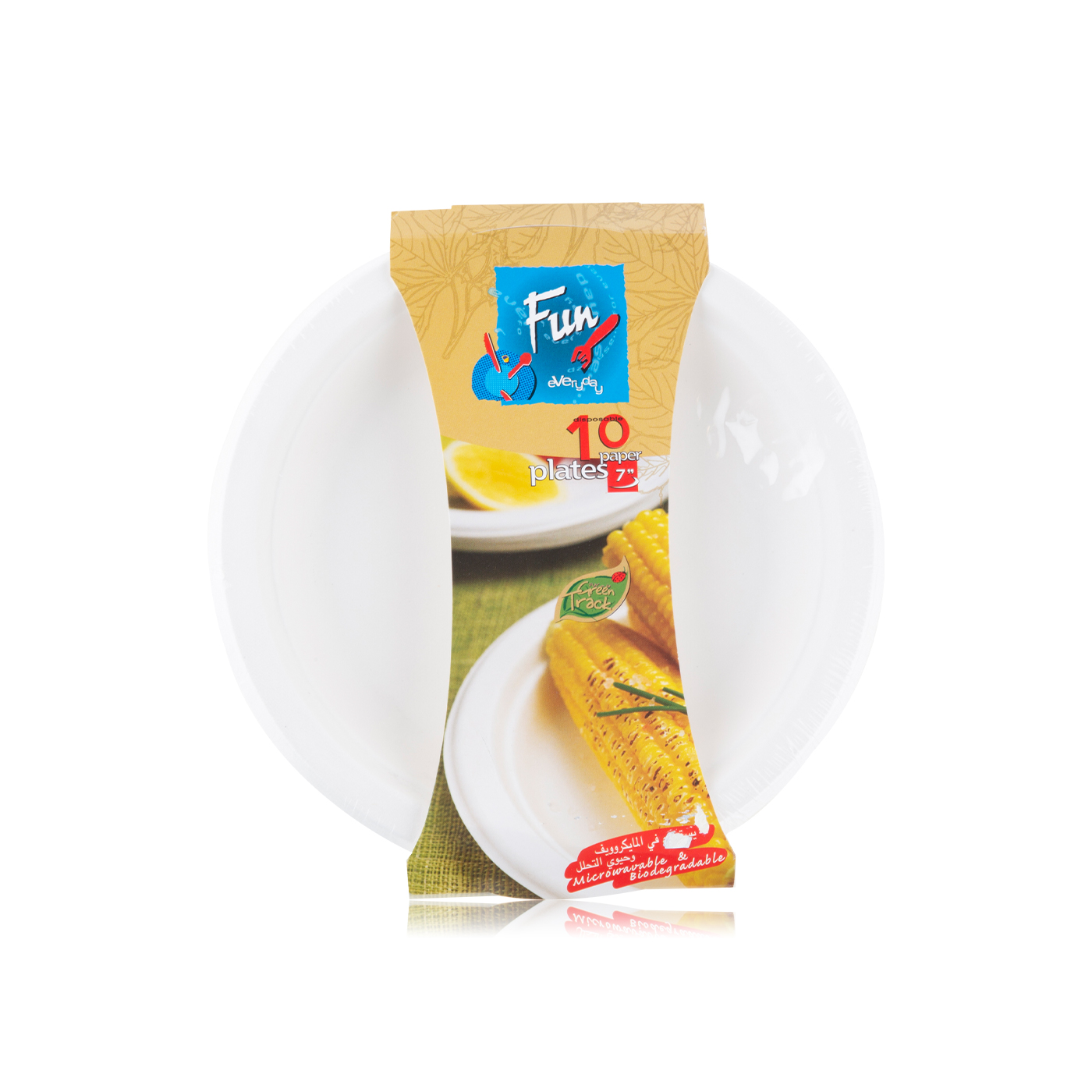 Fun Biodegradable Plate 7inches 10pack