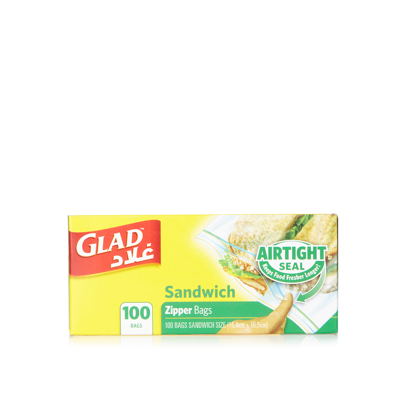 Glad Zipper Sandwich Bags x 100