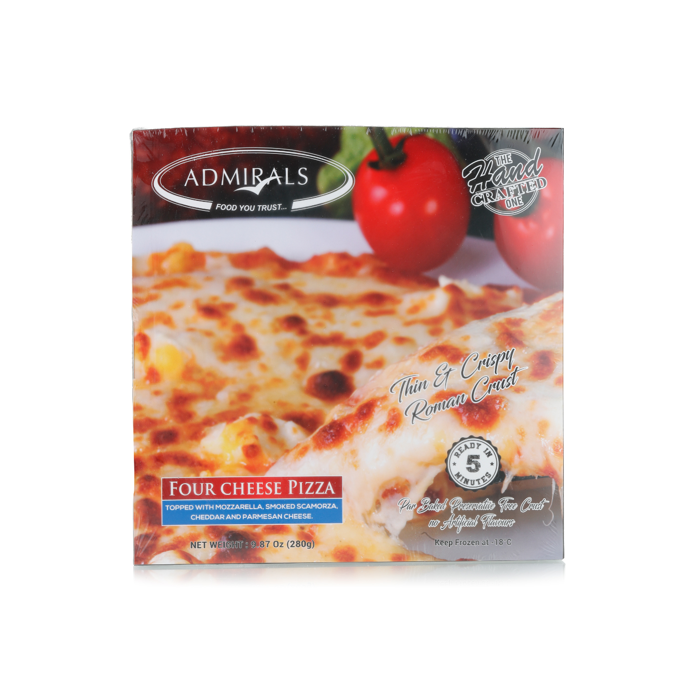 Admirals Frozen Four Cheese Pizza 280G