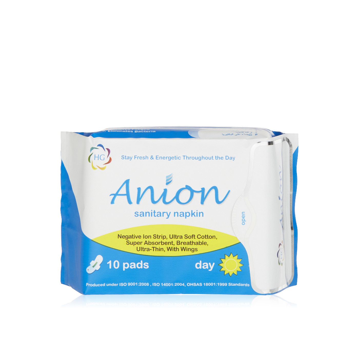 Health Gate Anion Sanitary Napkin Day 10s