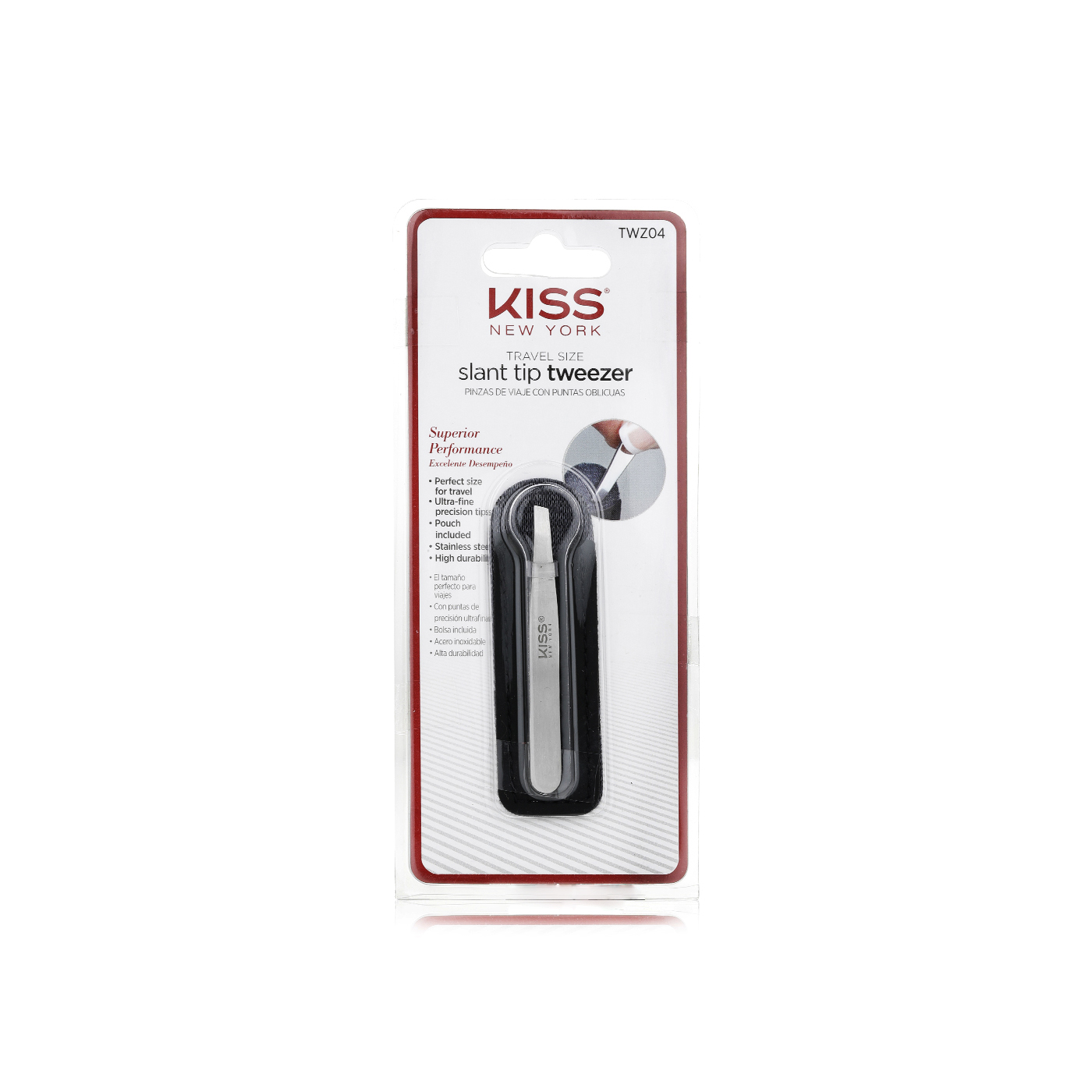 Kiss Travel Size Slant Tip Tweezer