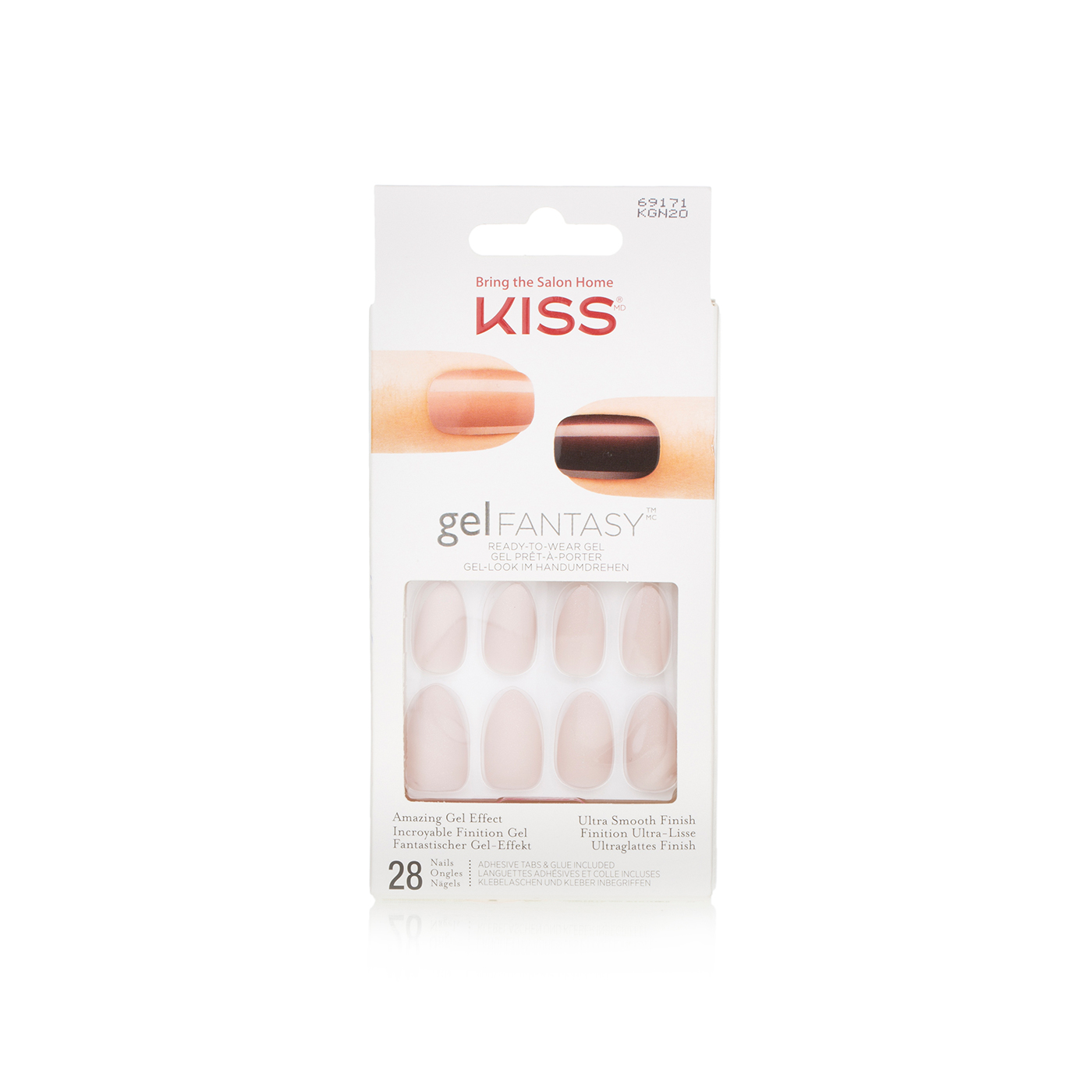 Kiss Gel Fantasy ready to wear nude gel nails - Spinneys UAE