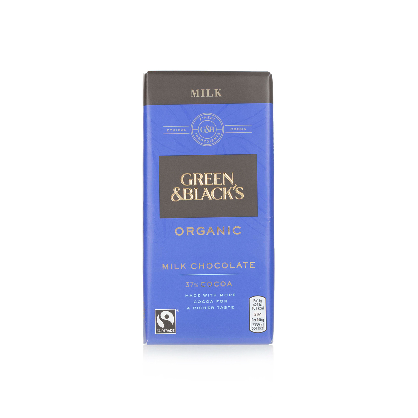 Green Black S Organic Milk Chocolate 90g Spinneys Uae