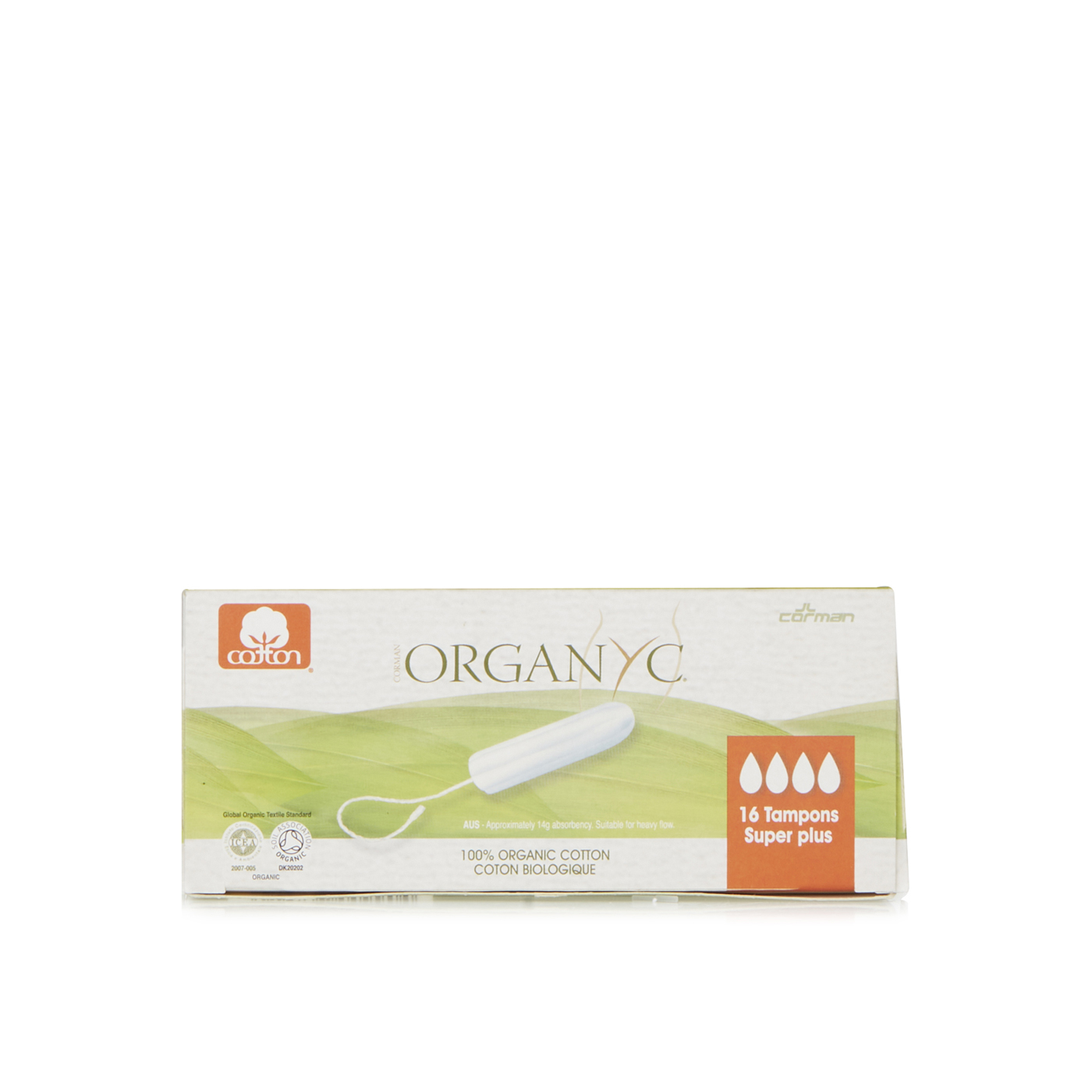 Organyc Tampons Super Plus 16s