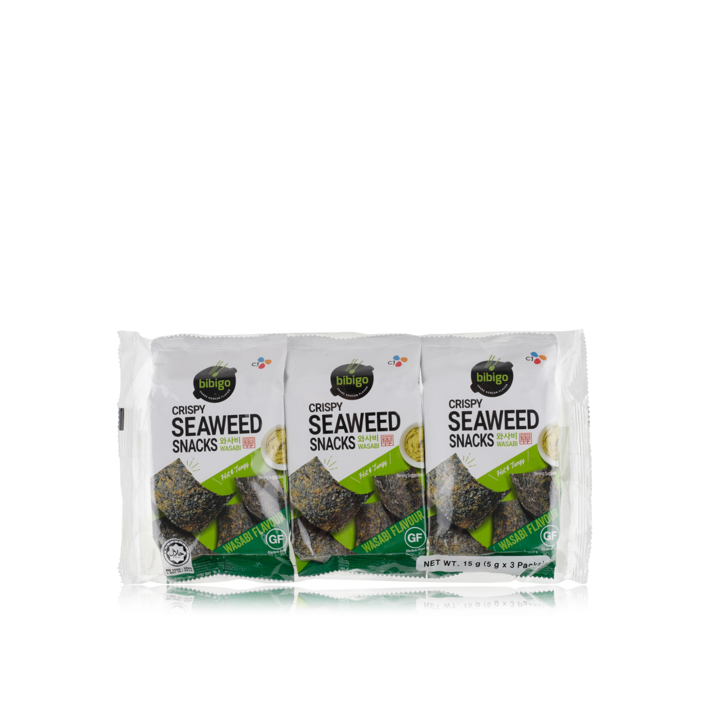 Bibigo Crispy Seaweed Snacks 3x5g - Spinneys UAE