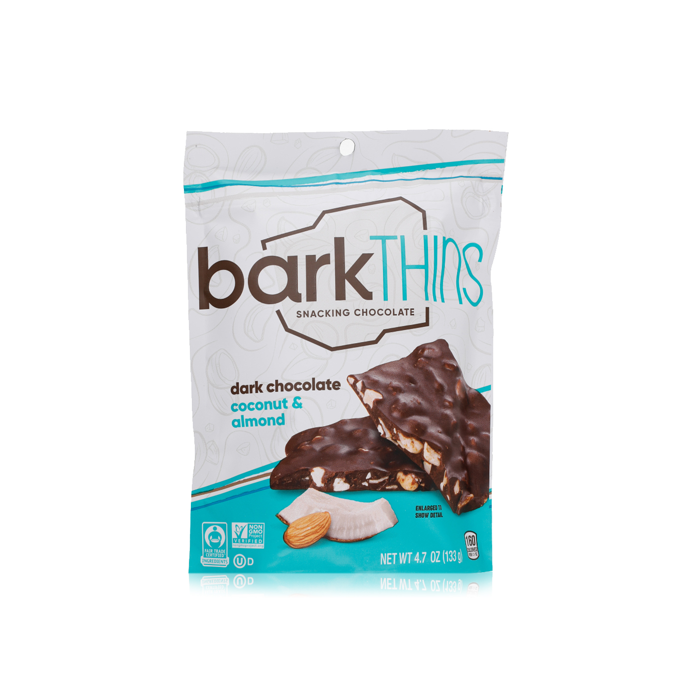 Bark Thins Dark Chocolate Coconut Almond 133g