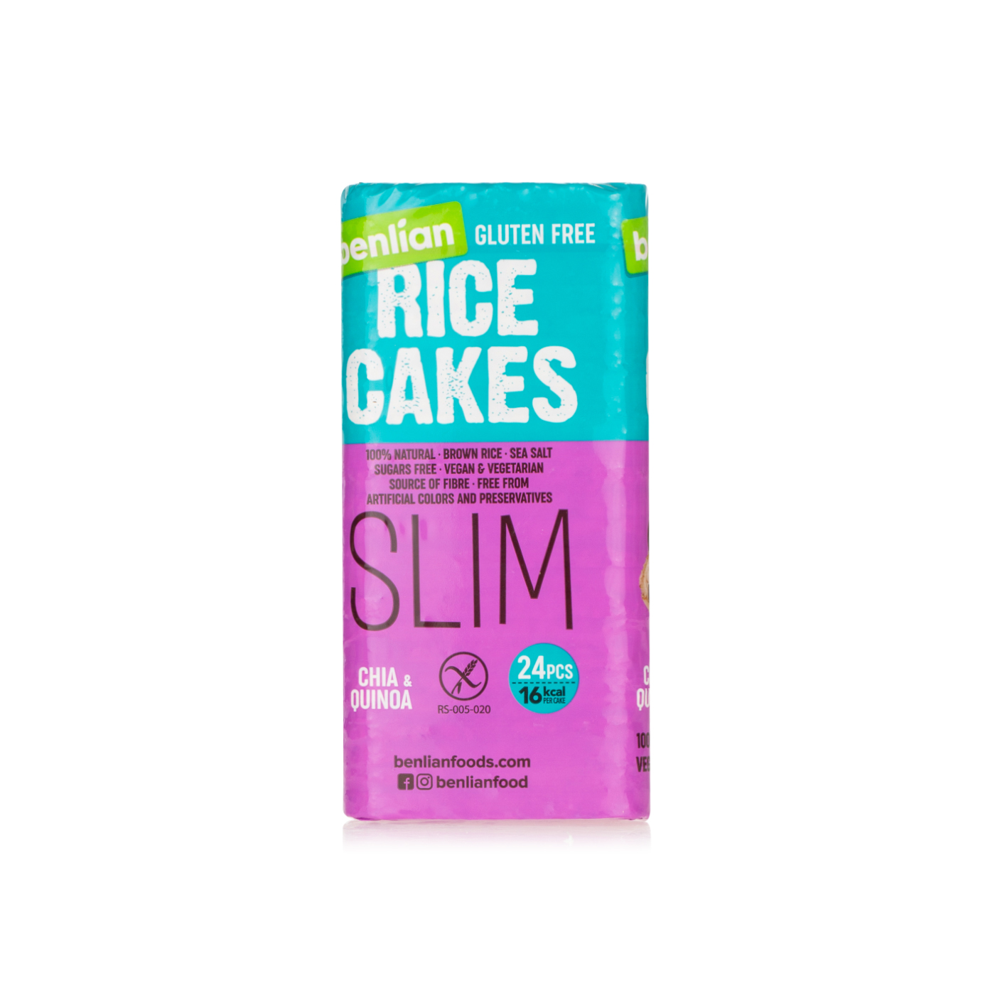 Benlian Chia & Quinoa Slim Rice Cakes 100g - Spinneys UAE