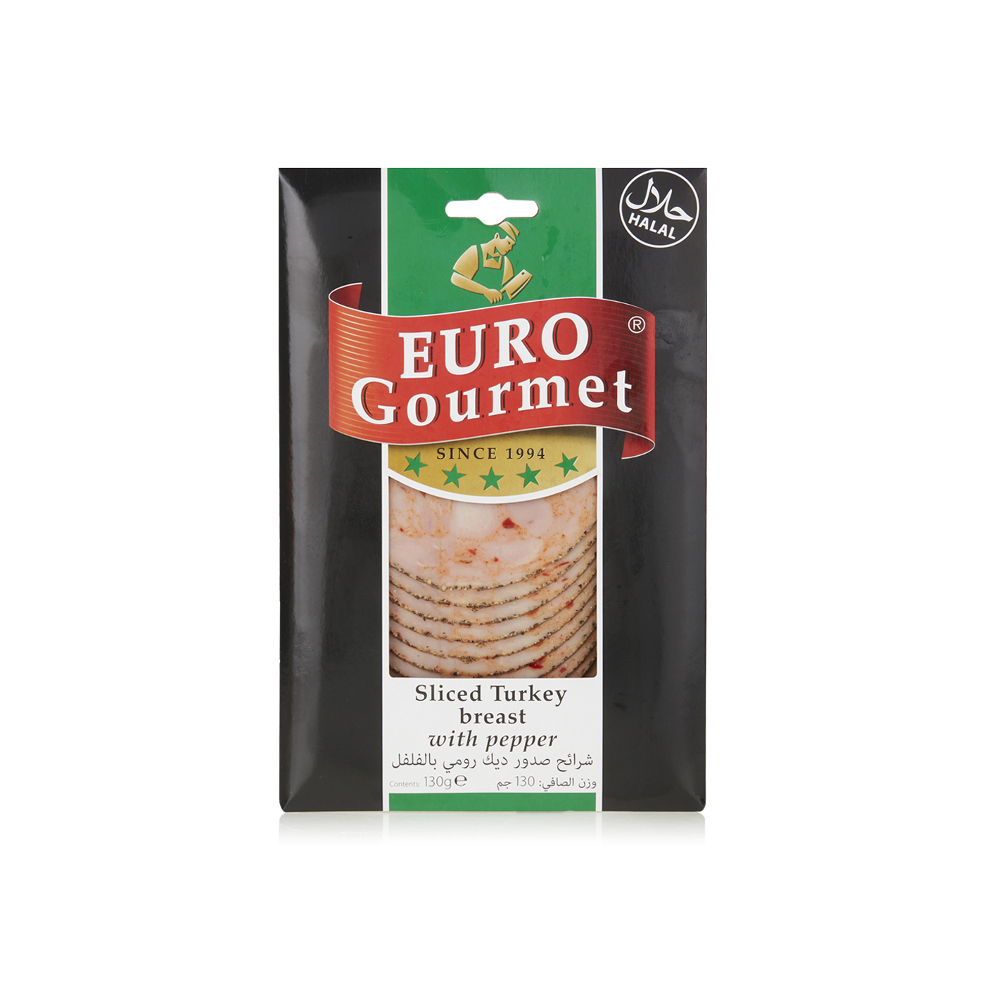 Euro Gourmet Sliced Turkey Breast with Pepper 130g