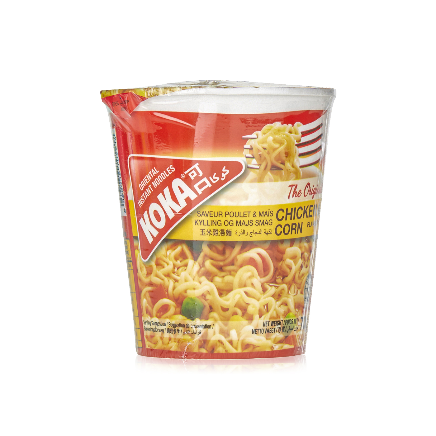 Koka Chicken and Corn Flavoured Noodle Cup 70g