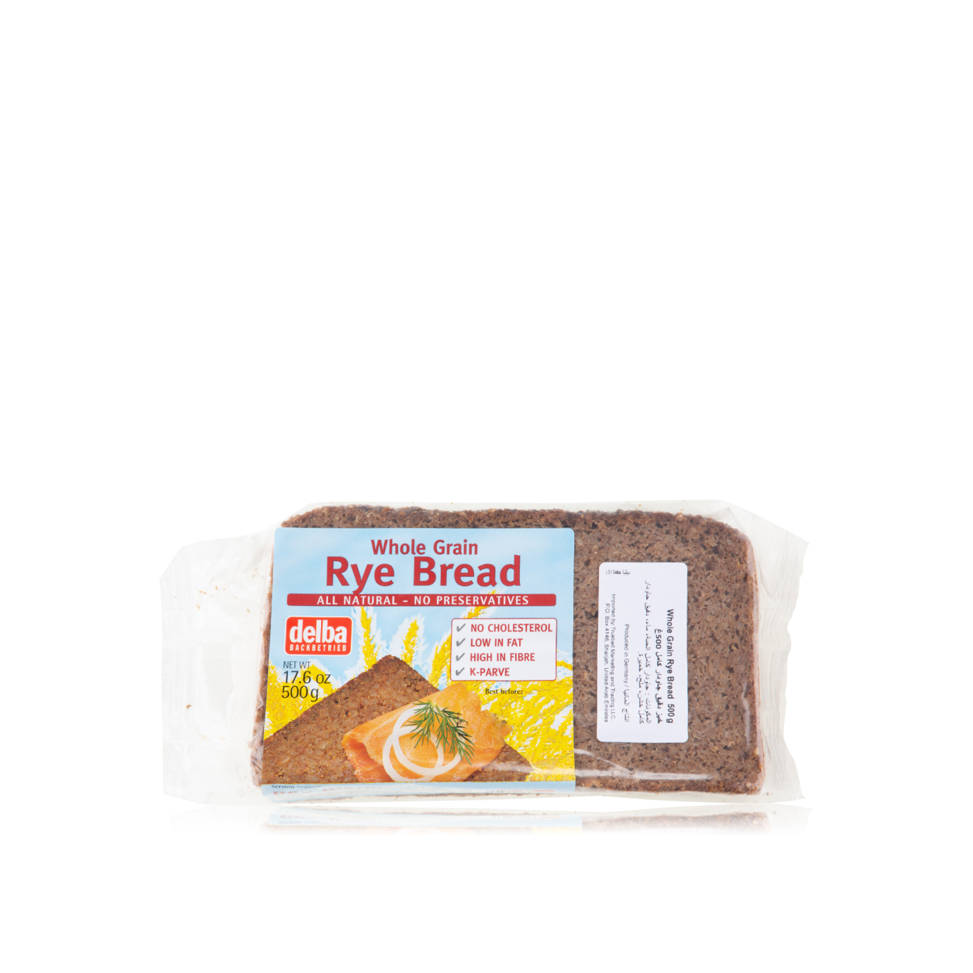 Delba Rye Bread 500g