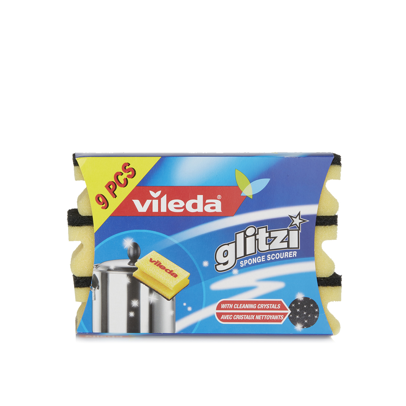 Vileda Glitzi Scouring Sponge x 9
