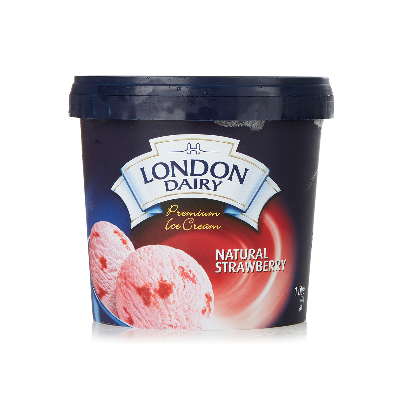 London Dairy Natural Strawberry Ice Cream 1 Litre