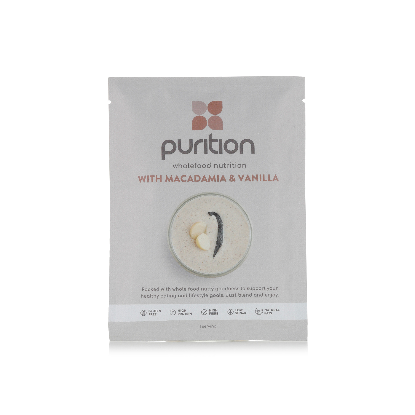 Purition Wholefood Nutrition with Macadamia & Vanilla 40g