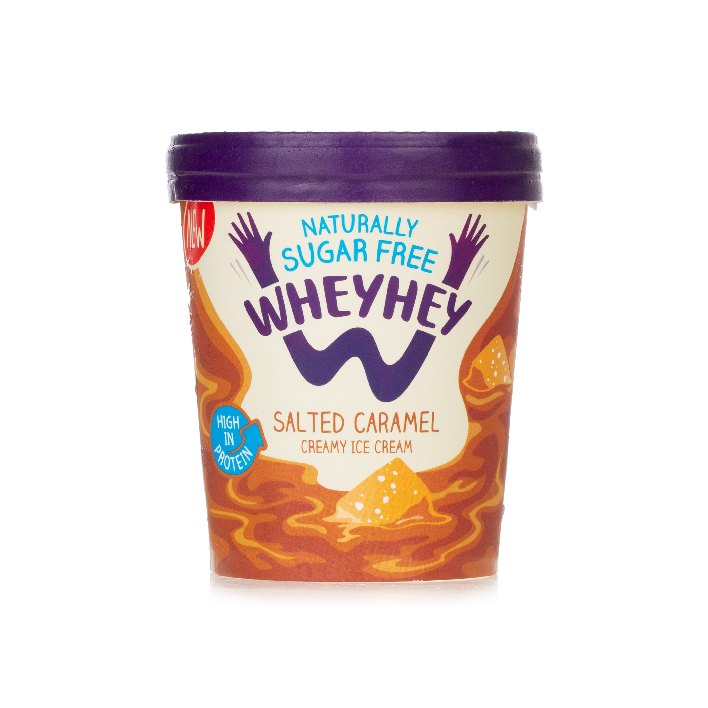Wheyhey Salted Caramel Ice Cream 500Ml