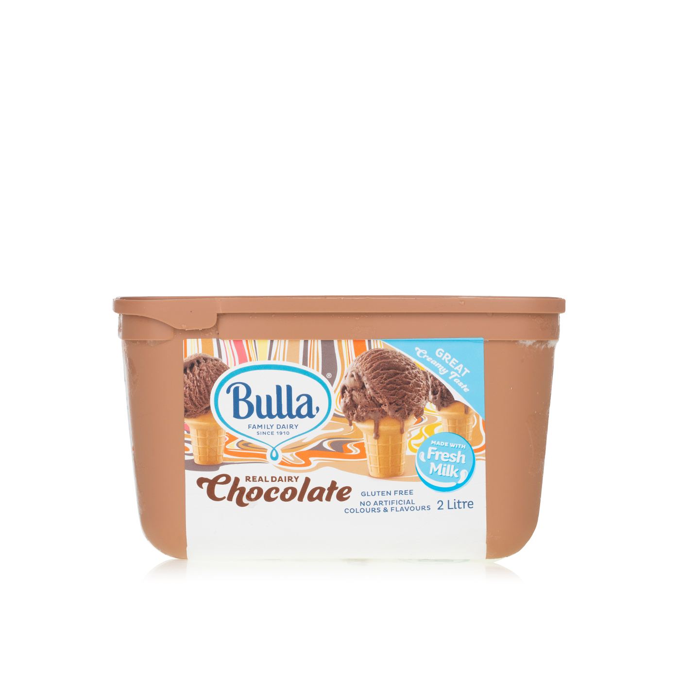 Bulla Real Dairy Chocolate Ice Cream 2 Litre