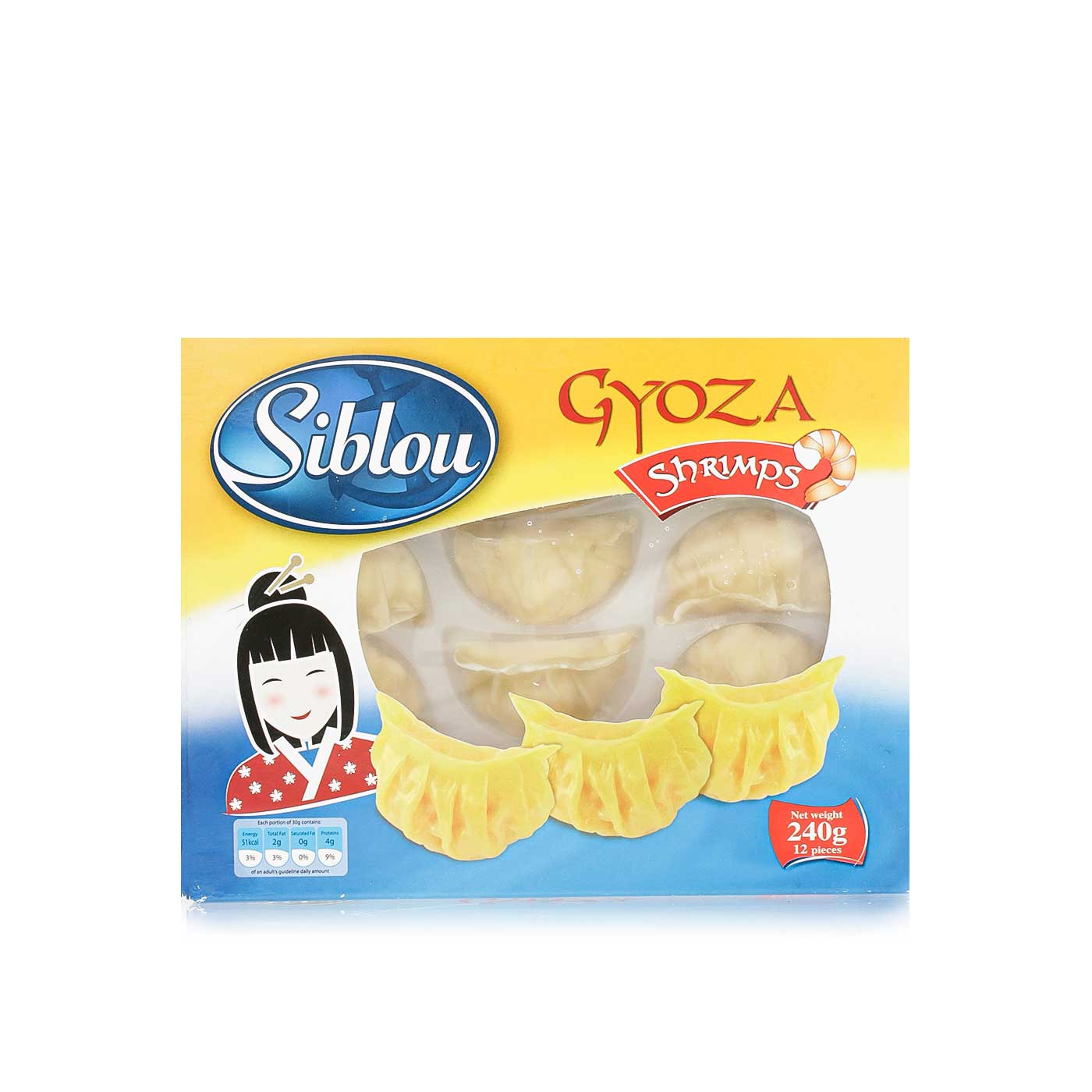 Siblou Frozen Shrimps Gyoza 240G