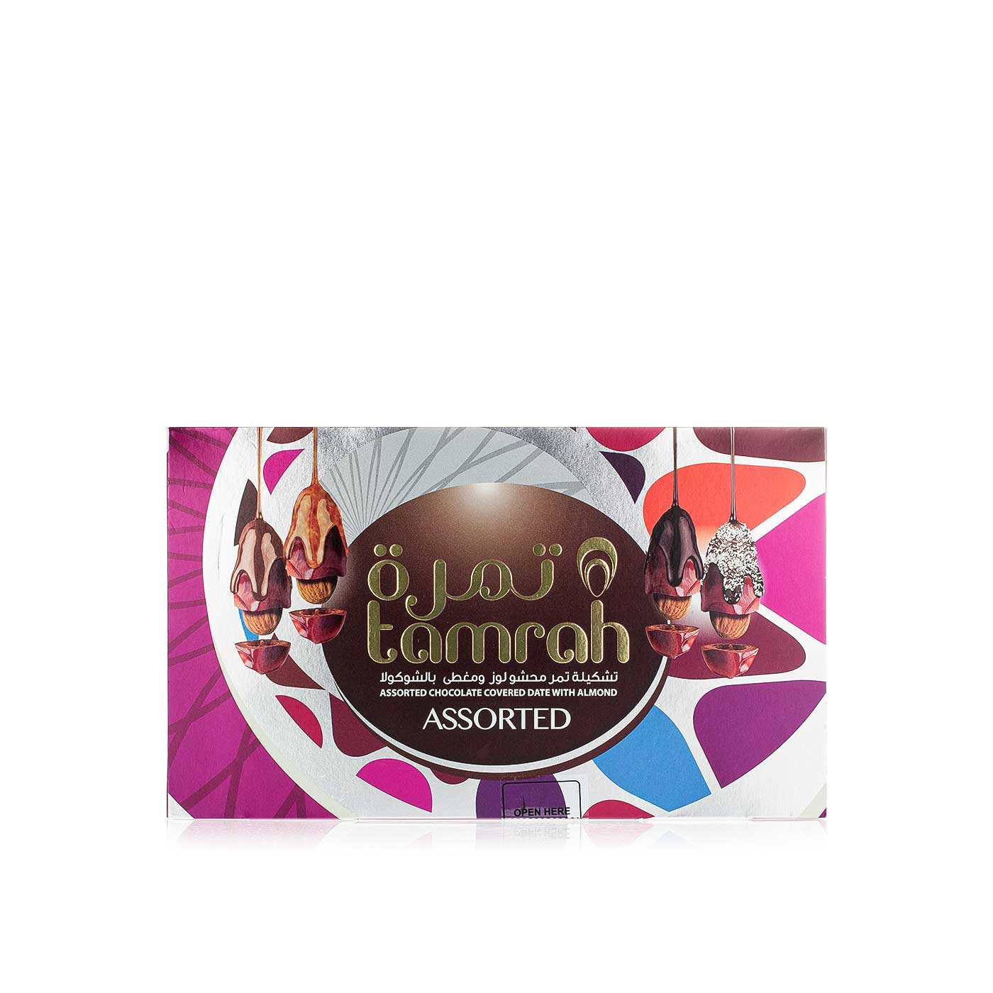 Tamrah assorted chocolate dates with almonds 270g Spinneys UAE