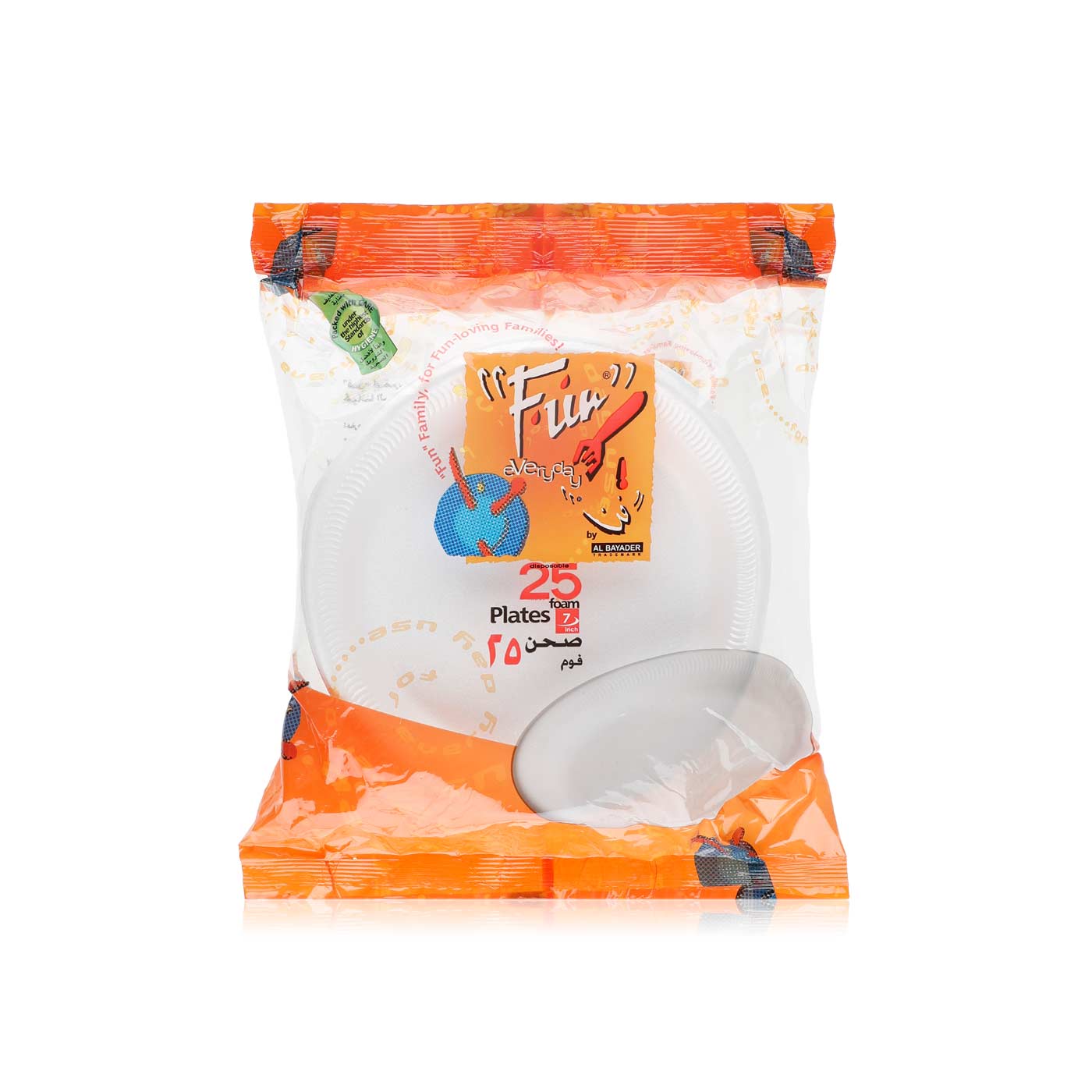 Fun Foam Plates 7 inches 25 Pack