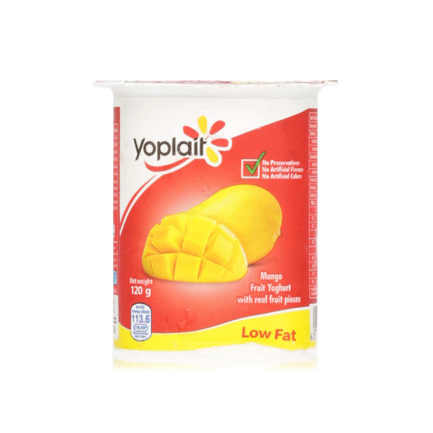 Yoplait Low Fat Mango Fruit Yoghurt 120g