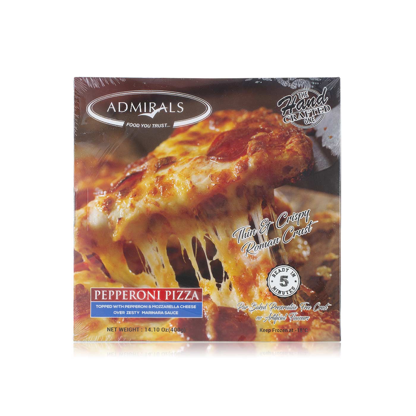 Admirals Frozen Pepperoni Pizza 400G
