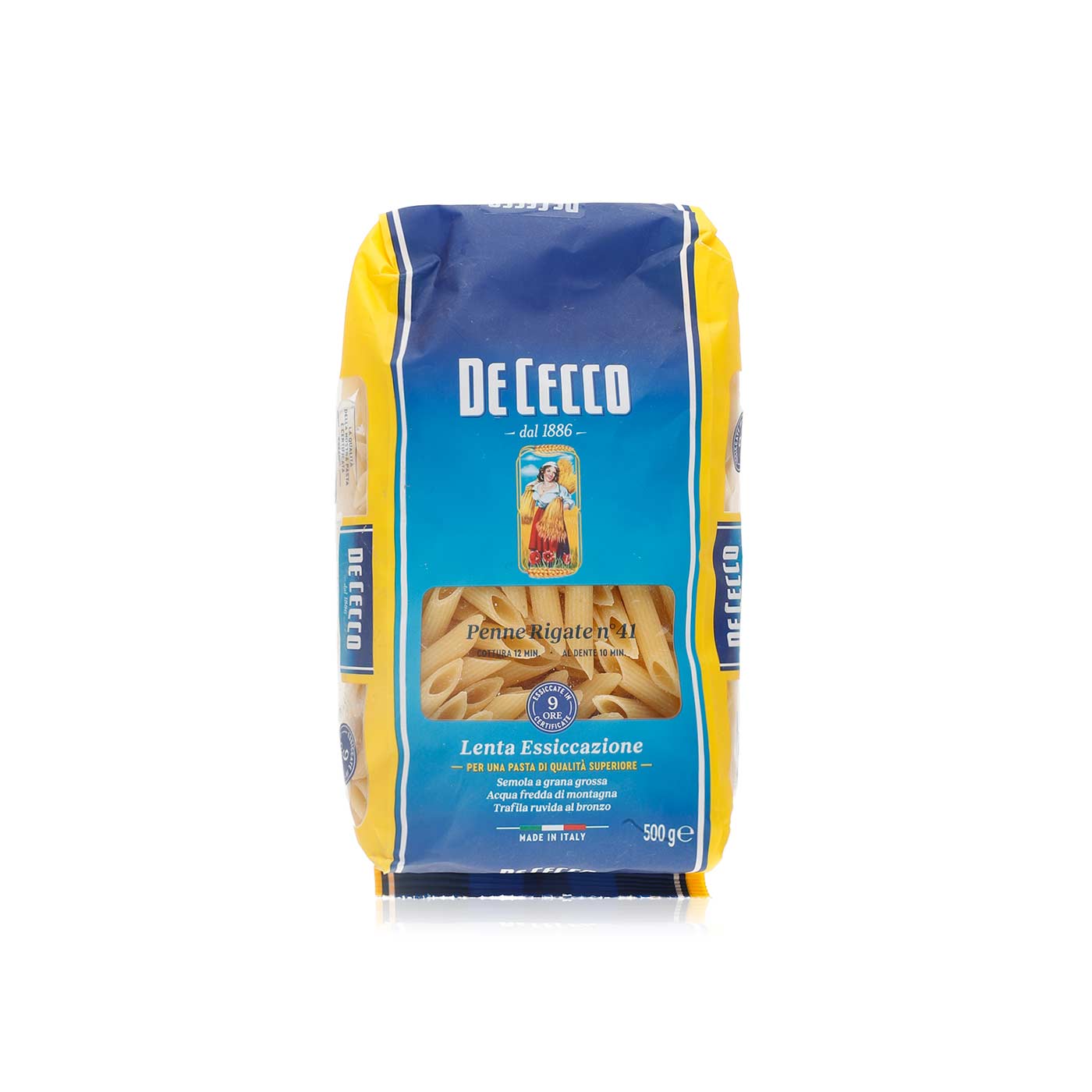 De Cecco Pasta Penne Rigate No. 41 500g