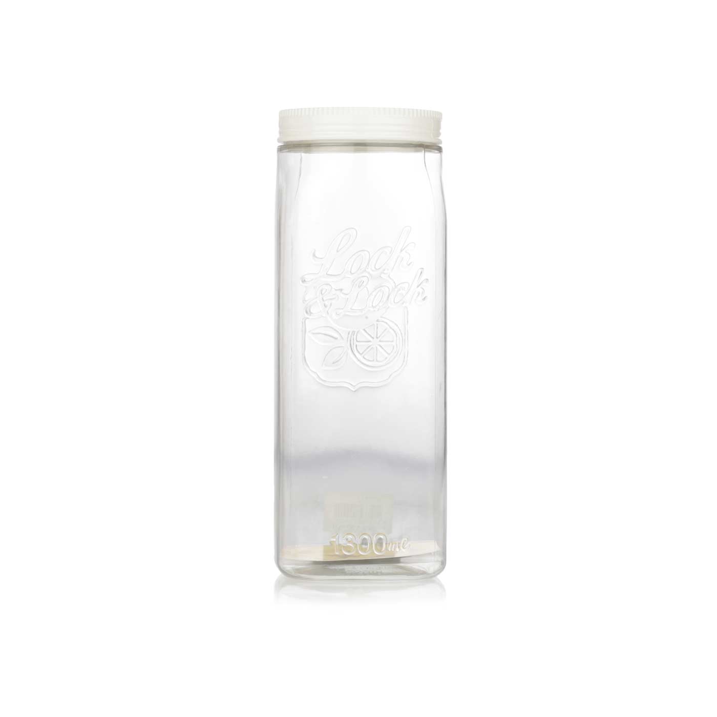 Lock & Lock Retro Door Pocket Canister Square 1.3 litre