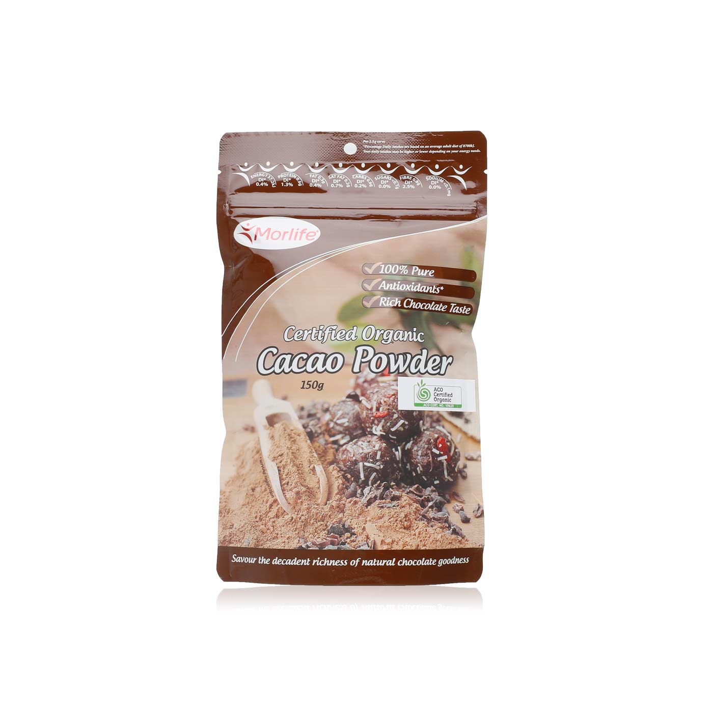 Morlife Organic Cacao Powder 150g