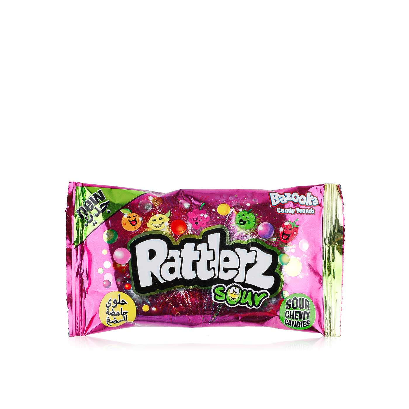Bazooka Rattlerz Sour Chewy Candy 40g
