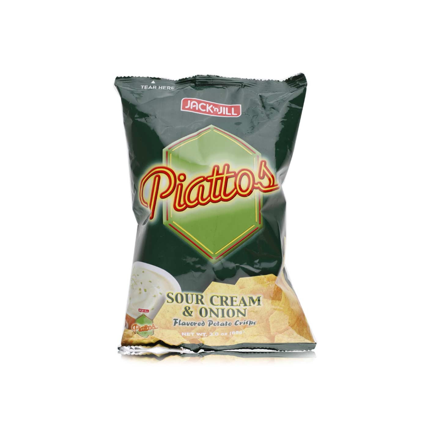 Jack 'n Jill Piattos Sour Cream and Onion 85g